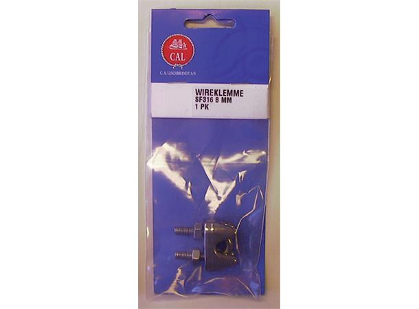 Wireklemme galv 1/8" 4mm 2pk